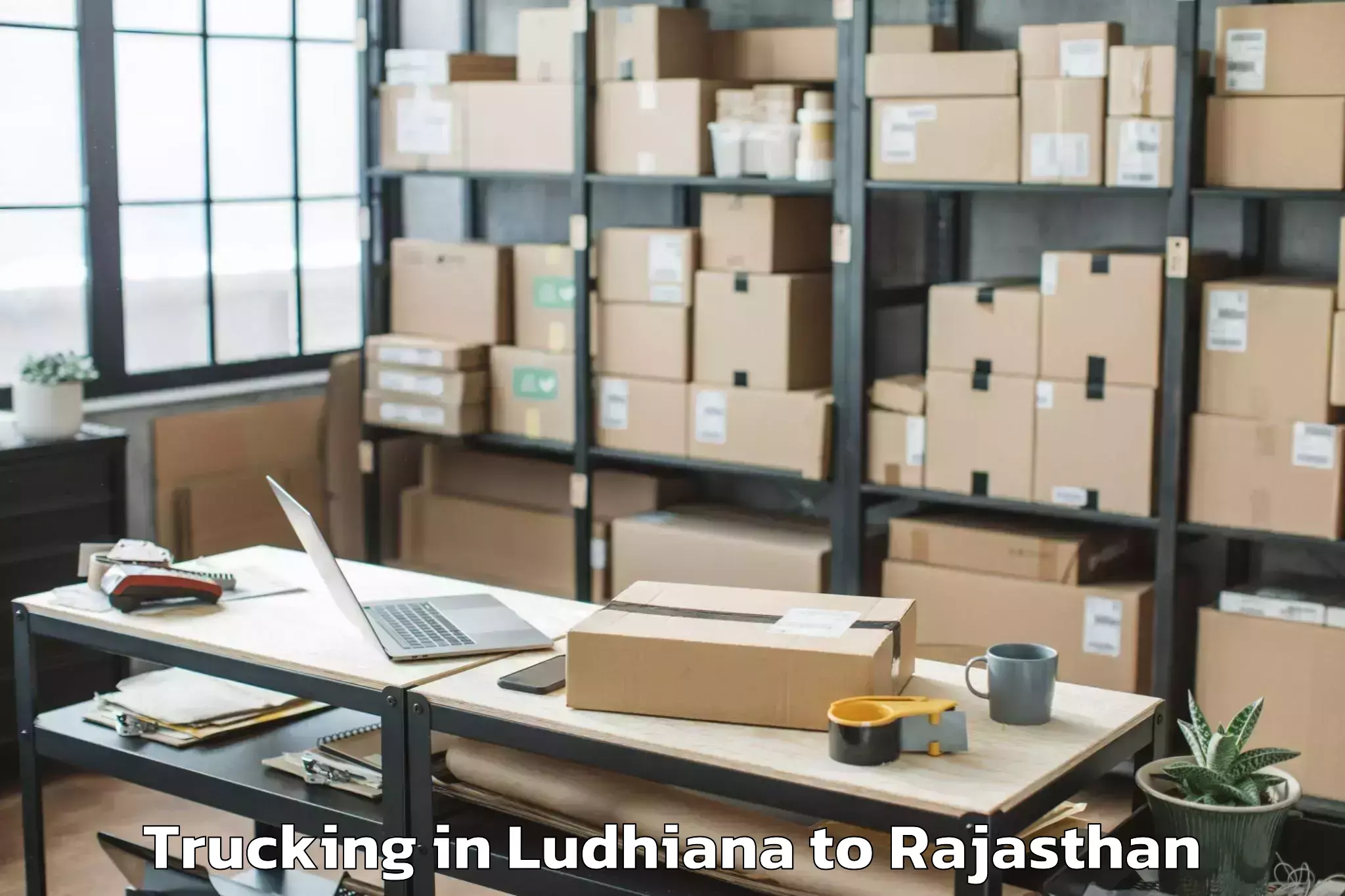 Book Ludhiana to Bagidora Trucking Online